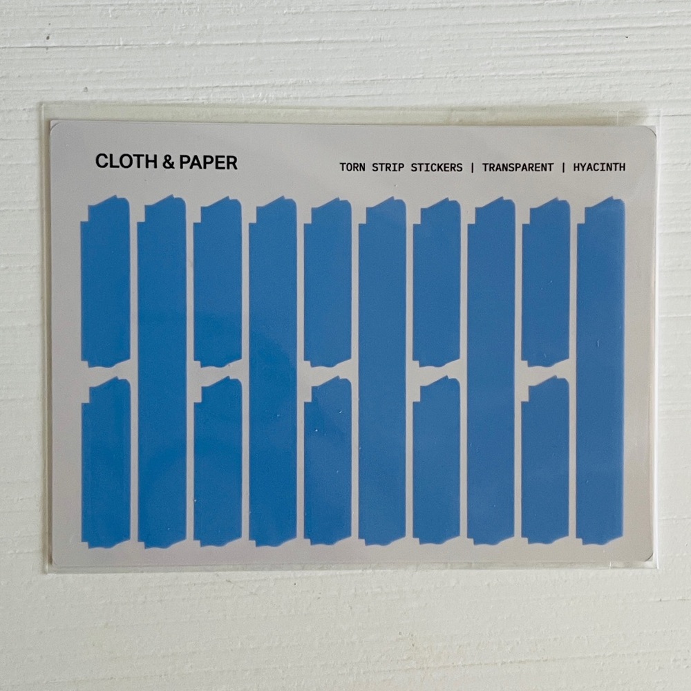Cloth & Paper Torn Strip Stickers Sampler